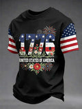 1776 United States Of America T-Shirt 1776-2026 Patriotic Merch American Liberty Pride Gift - Merchluma