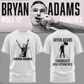 Bryan Adams Merch 2026 Roll With The Punches Tour T-Shirt White Gifts For Music Lovers - Merchluma