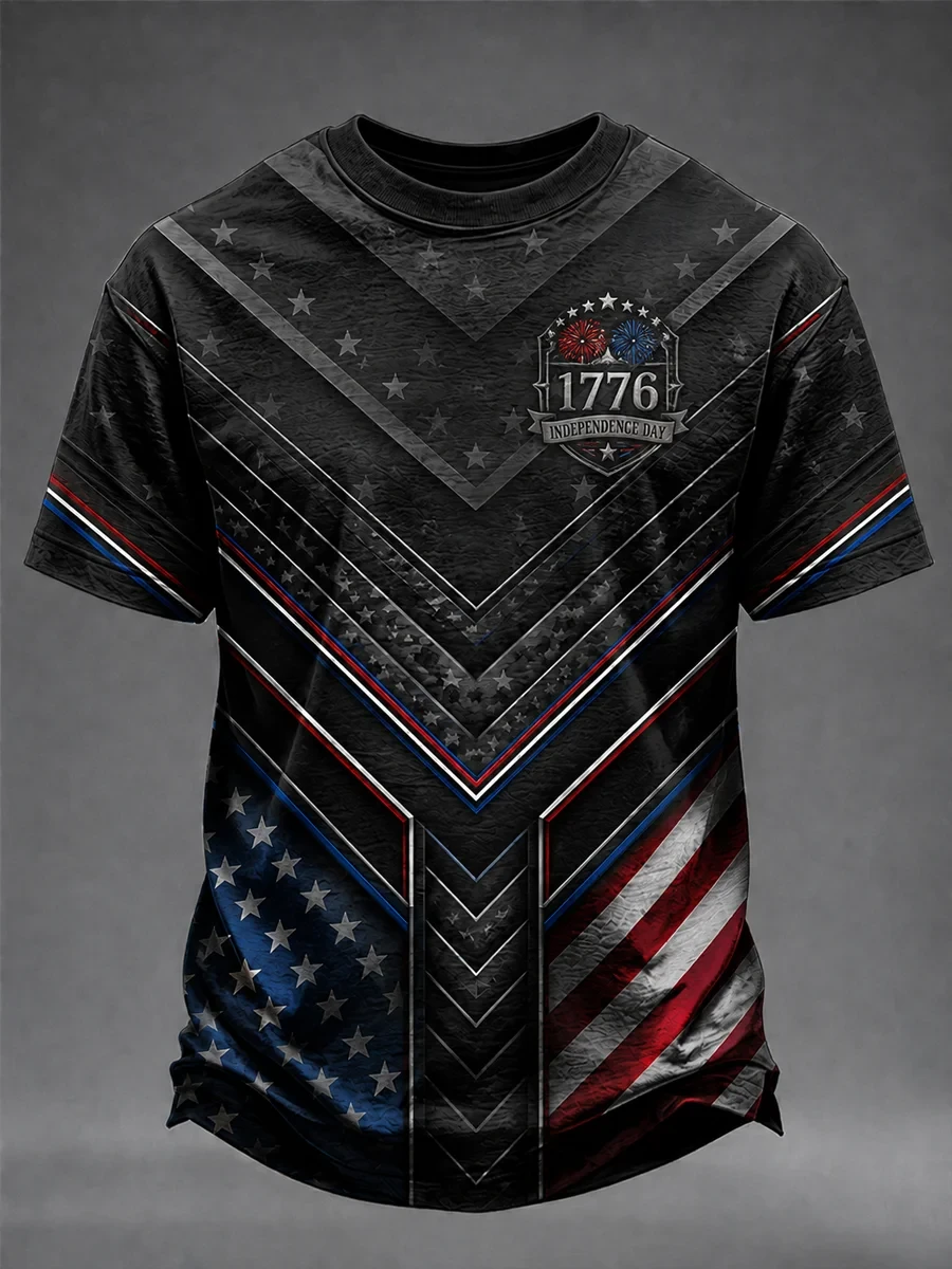 1776 Independence Day T-Shirt American Flag Merch Awesome USA Liberty Gift - Merchluma