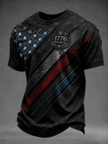 1776 Independence Day T-Shirt American Flag Merch Unique Patriotic Holiday Gift - Merchluma