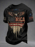 America Patriotic Eagle Flag T-Shirt We The People Merch 1776 Land Of Free Gift - Merchluma