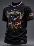 Independence Day American Flag Eagle T-Shirt Freedom Courage Unity Merch USA Patriotic Gift - Merchluma