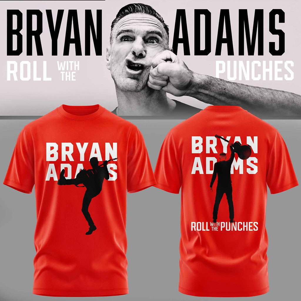 Bryan Adams Merch 2026 Roll With The Punches Tour T-Shirt Presents For Music Lovers - Merchluma