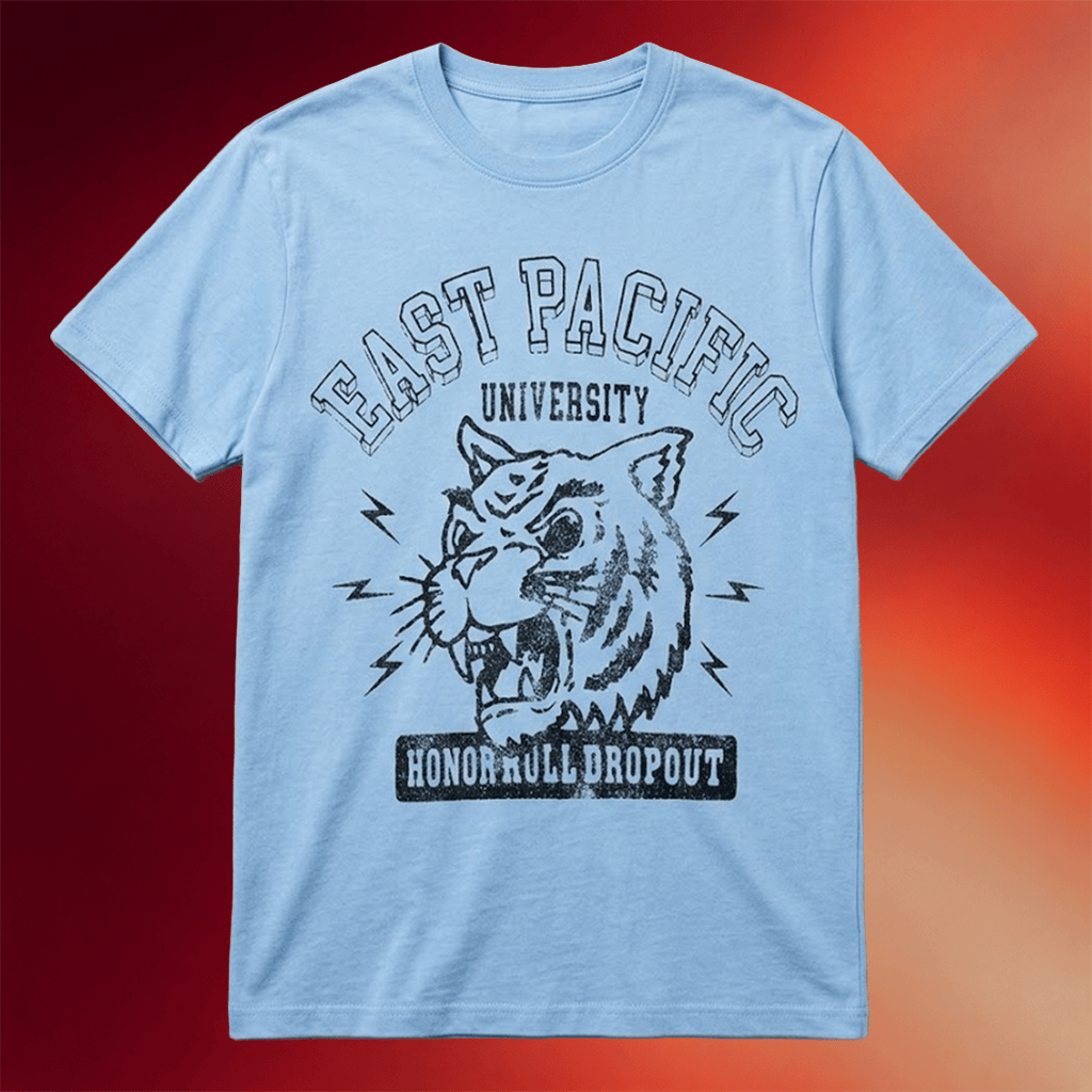 SNL Connor Storrie Shirt East Pacific University Honor Roll Dropout T-Shirt SNL Merch Gifts - Merchluma