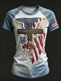 In God We Trust American Flag T-Shirt We The People Merch Patriotic Independence Day Gift - Merchluma