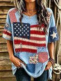 4Th Of July America Flag T-Shirt America 250 Years Merch Independence Day Patriot Gift - Merchluma