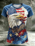 America Patriotic Eagle American Flag T-Shirt 4Th Of July Merch Independence Day Patriot Gift - Merchluma