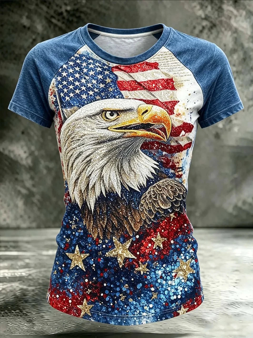 America Patriotic Eagle American Flag T-Shirt 4Th Of July Merch Independence Day Patriot Gift - Merchluma