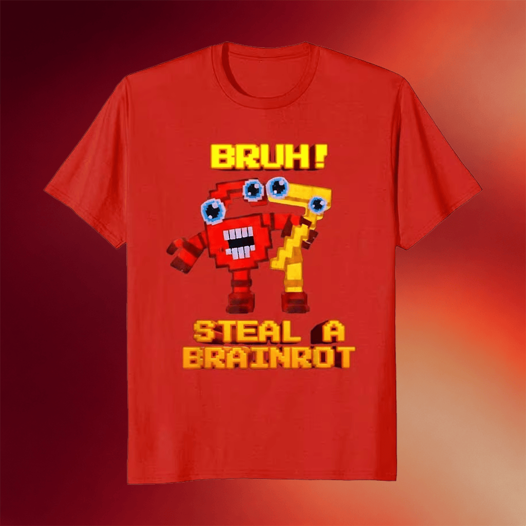 Steal A Brainrot Merch 6 7 Six Seven Shirt Funny Steal Brainrot T-Shirt Gifts For Brothers - Merchluma