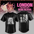 Bebe Rexha London Baseball Jersey 2026 Bebe Rexha Tour Merch Best Gifts For Music Lovers - Merchluma
