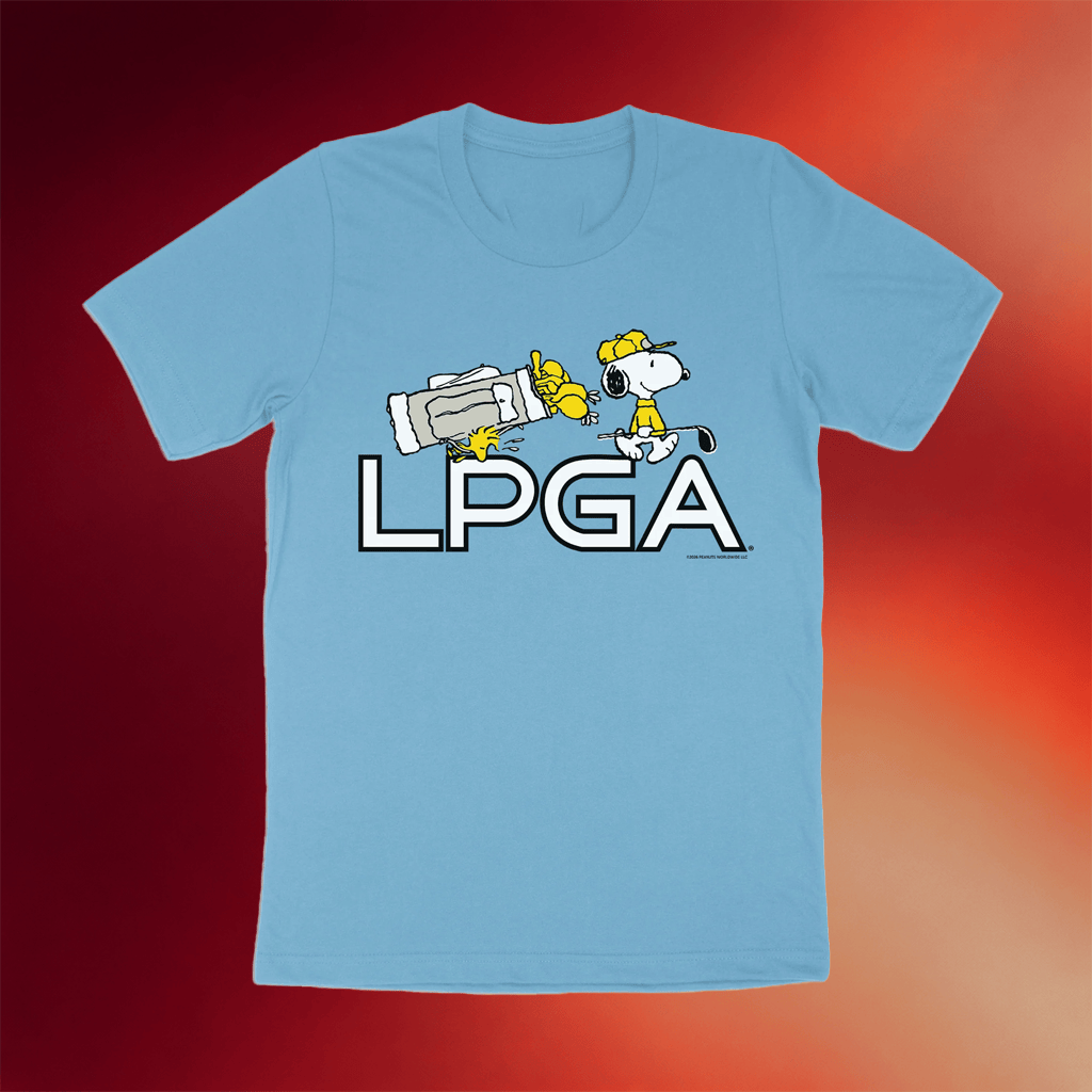 Streaker Sports Merch 2026 Peanuts X LPGA Snoopy And Woodstock T-Shirt Birthday Gift For BFF - Merchluma