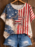 USA American Flag T-Shirt 250 Years Of Freedom Merch Patriotic Gift Ideas For Women - Merchluma