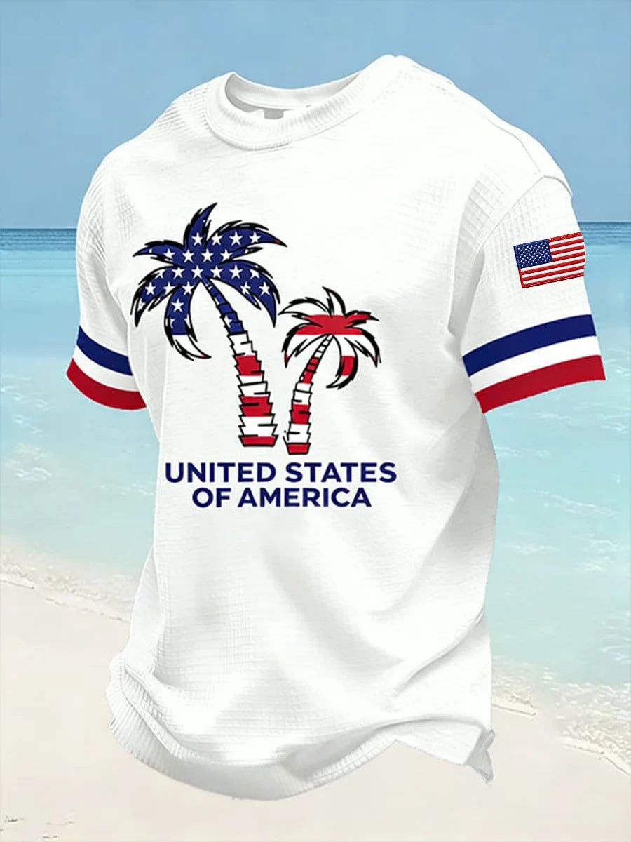 United States Of America Flag T-Shirt 4Th Of July Merch Proud Patriotism Gift - Merchluma