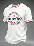 America Land Of The Free T-Shirt Because Of The Brave Merch Proud Patriot Holiday Gift - Merchluma