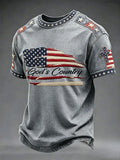 God's Country American Flag T-Shirt American Flag Merch Independence Day Patriotic Gift - Merchluma