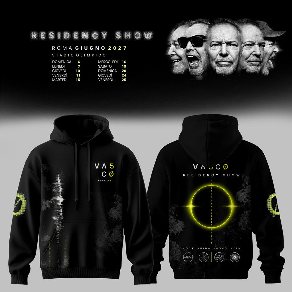 Vasco Rossi Merch Residency Show 2027 Hoodie Birthday Gifts For Music Lovers - Merchluma