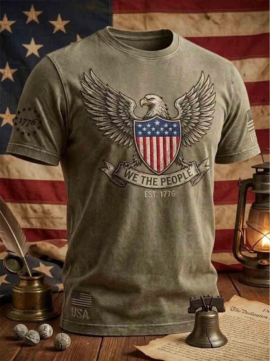 We The People 1776 2026 T-Shirt 250th Anniversary Patriotic Merch Gift For Veterans - Merchluma