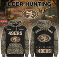 Custom San Francisco 49Ers Deer Hunting Hoodie 2026 SF 49Ers Merch Birthday Gifts For Dad - Merchluma