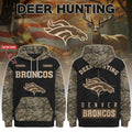 Personalized Denver Broncos Deer Hunting Hoodie 2026 Denver Broncos Merch Football Lover Gifts - Merchluma