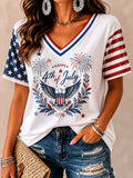 Independence Day V-Neck Shirt 4th Of July Clothing Gift For 7th July 1776 2026 - Merchluma