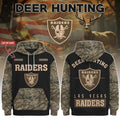 Personalized LV Raiders Deer Hunting Hoodie 2026 Raiders Merch Football Themed Gifts - Merchluma