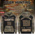 Personalized New York Giants Deer Hunting Hoodie 2026 NY Giants Merch Present For Brothers - Merchluma