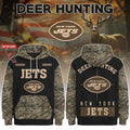 Personalized New York Jets Deer Hunting Hoodie 2026 NY Jets Merch Gift For Deer Hunter Dad - Merchluma