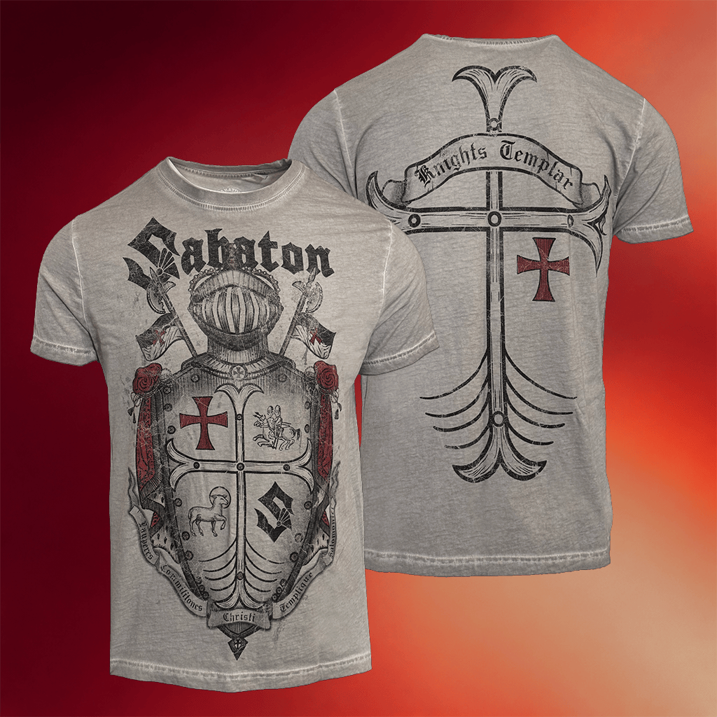Sabaton Merch Limited Templars Vintage T-Shirt Gifts For Band Fans - Merchluma