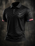 American Spirit Polo Shirt Land Of The Free Merch Gift For Patriot Fans - Merchluma
