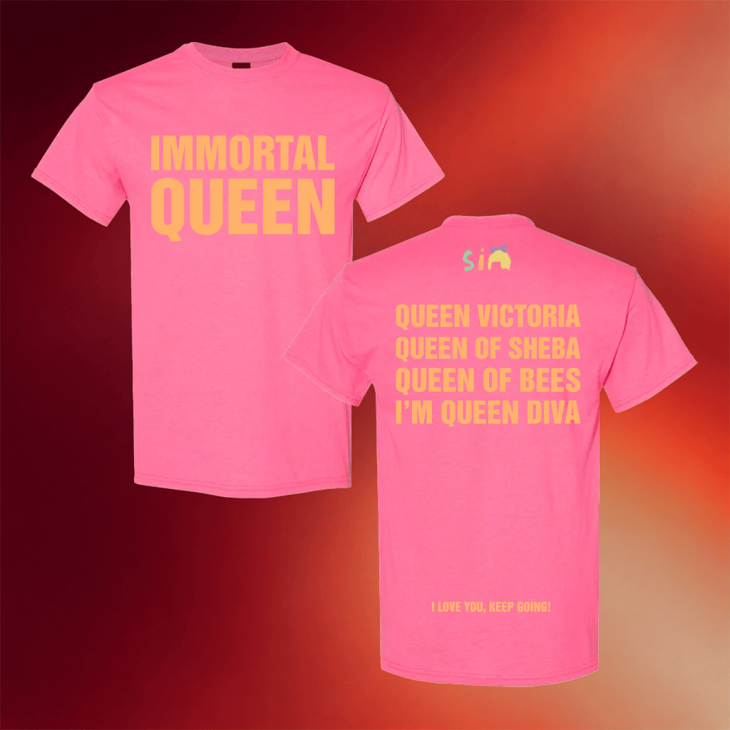 Sia Merch 2026 Immortal Queen Pink T-Shirt I'm Queen Diva Shirt Cool Gifts For Music Lovers - Merchluma