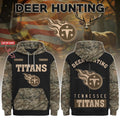 Custom Tennessee Titans Deer Hunting Hoodie 2026 Tennessee Titans Merch Present For Husband - Merchluma