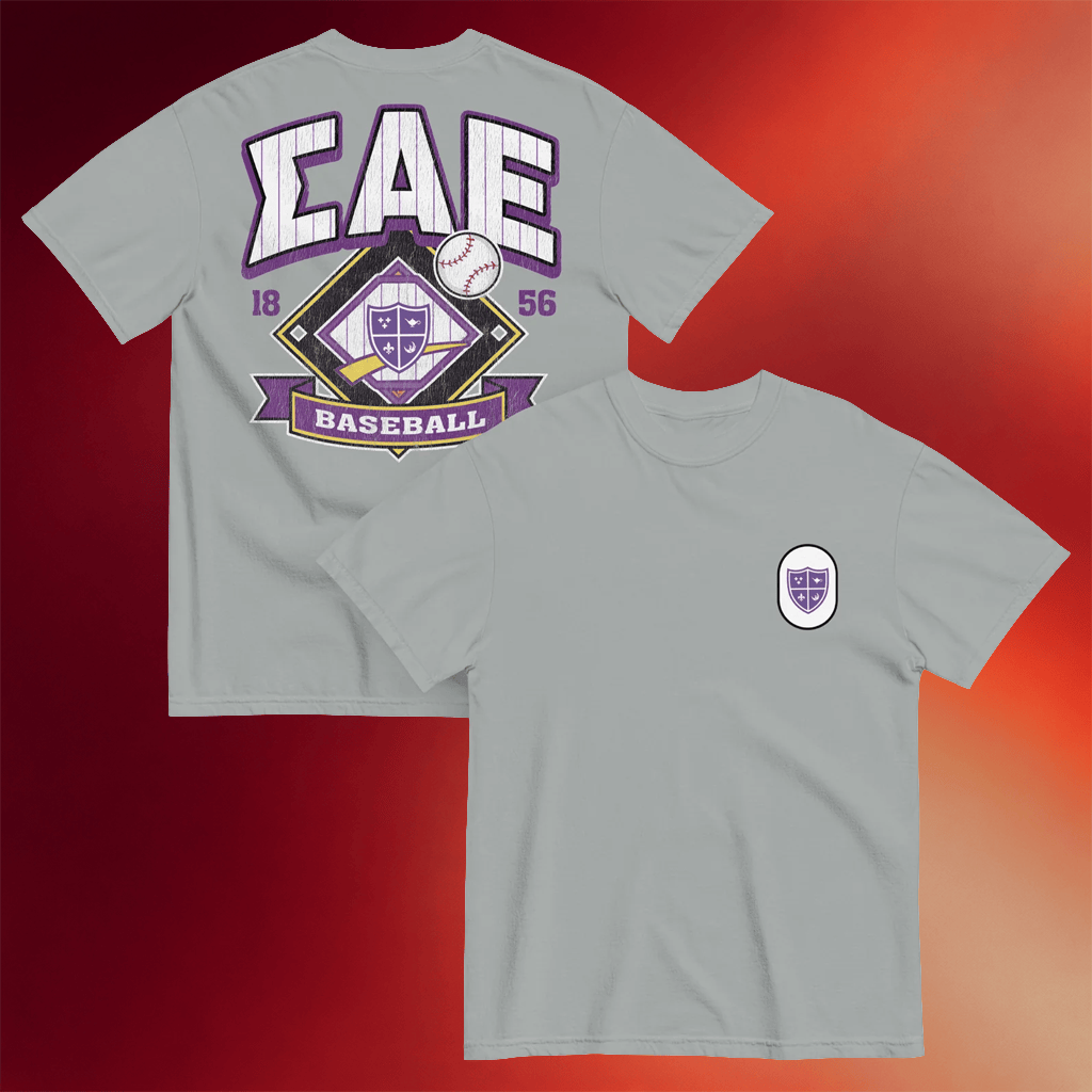 Sigma Alpha Epsilon Merch SAE Vintage Baseball T-Shirt Best Gifts For Baseball Fans - Merchluma