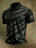 USA American Flag Polo Shirt 4th Of July Merch Patriotic Gift Ideas For Men - Merchluma