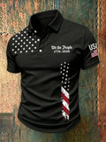 We The People 1776 2026 American Flag Polo Shirt 250th Anniversary Patriotic Merch Gift Ideas - Merchluma