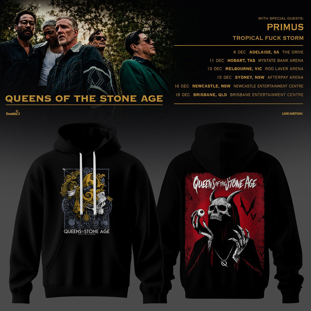Queens Of The Stone Age Merch 2026 QOTSA Australia Tour Hoodie Gift For Rock Fans - Merchluma