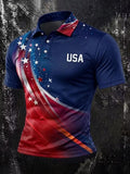 United States Of America Polo Shirt 1776-2026 Independence Day Usa Flag Clothes Aesthetic Gifts - Merchluma