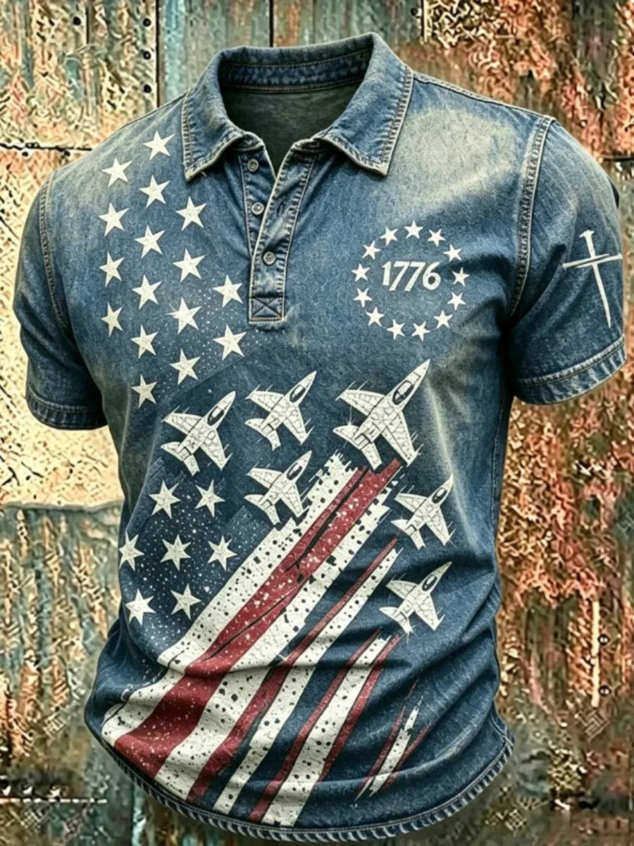United States Of America Polo Shirt 1776-2026 Independence Day Usa Flag Clothes Gifts Ideas - Merchluma