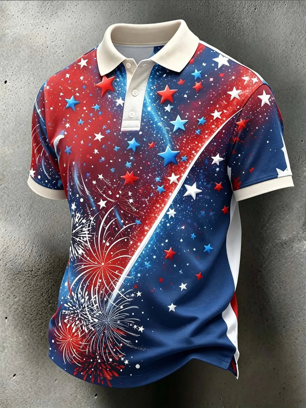 USA 1776-202united States Of America Polo Shirt 1776-2026 American Flag Element Pattern Merch - Merchluma