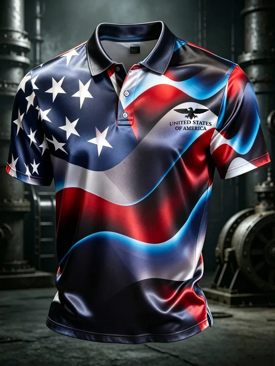 USA 1776-202united States Of America Polo Shirt 1776-2026 Independence Day Merch Present - Merchluma