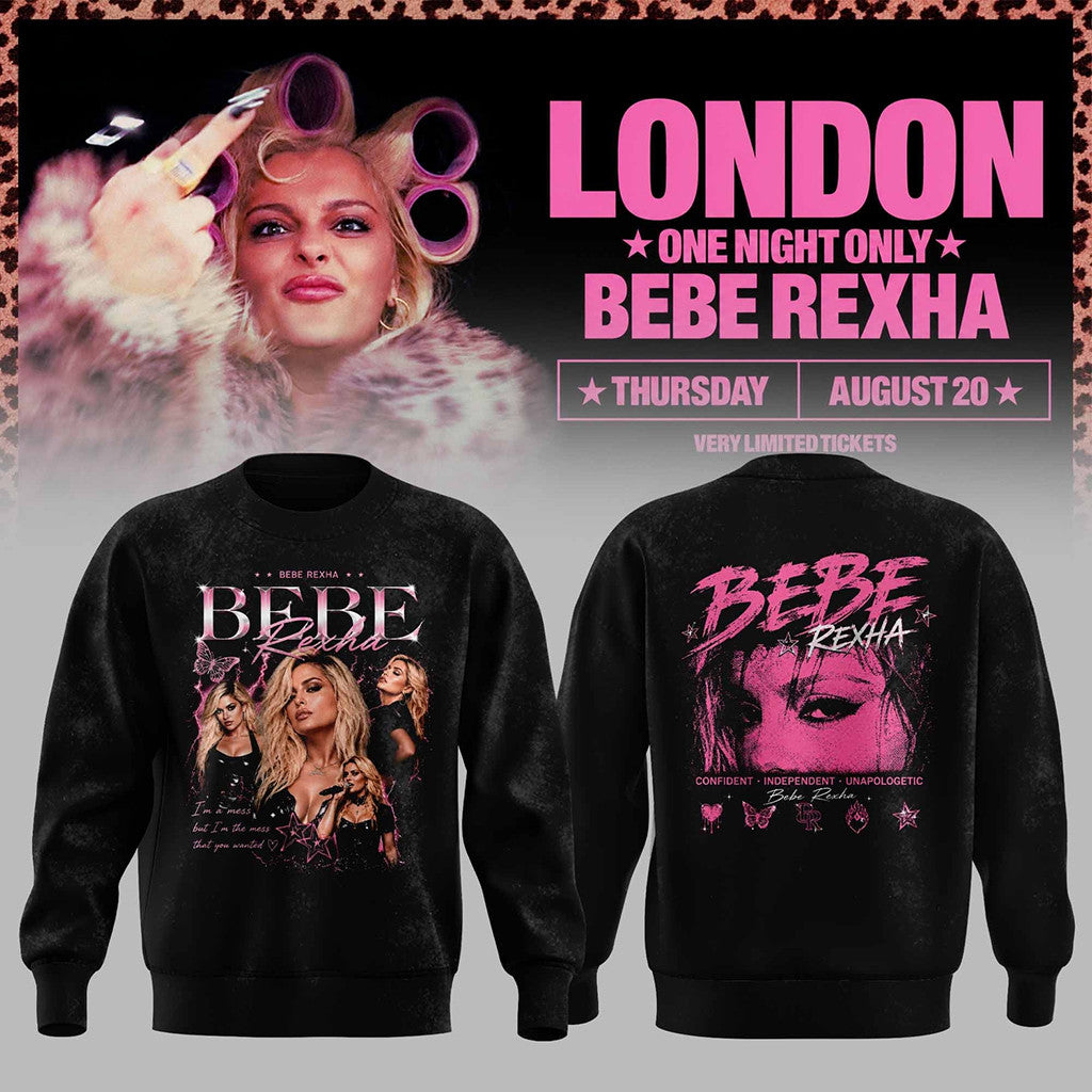 Bebe Rexha Merch 2026 Bebe Rexha London Sweatshirt Gifts For Music Enthusiasts - Merchluma
