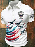 United States Of America Patriotic Eagle Polo Shirt 1776 2026 Freedom Merch Gift For Men - Merchluma