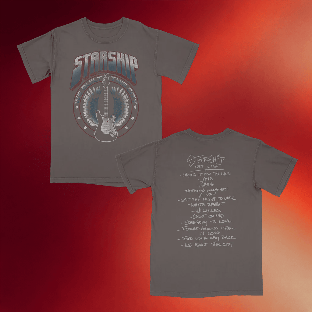 Starship Merch 2026 Starship Setlist T-Shirt Birthday Gift For Husband - Merchluma
