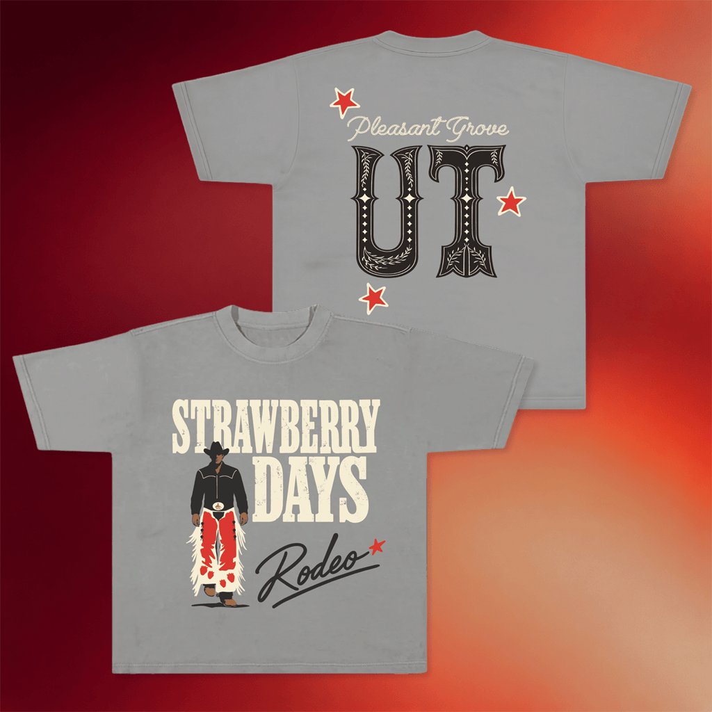 Strawberry Tee Merch 2026 Rodeo Star T-Shirt Pleasant Grove UT Shirt BFF Gifts - Merchluma