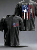 Courtesy Of The Red White Blue Flag T-Shirt 1776 2026 Freedom Merch Patriotic American Gift - Merchluma