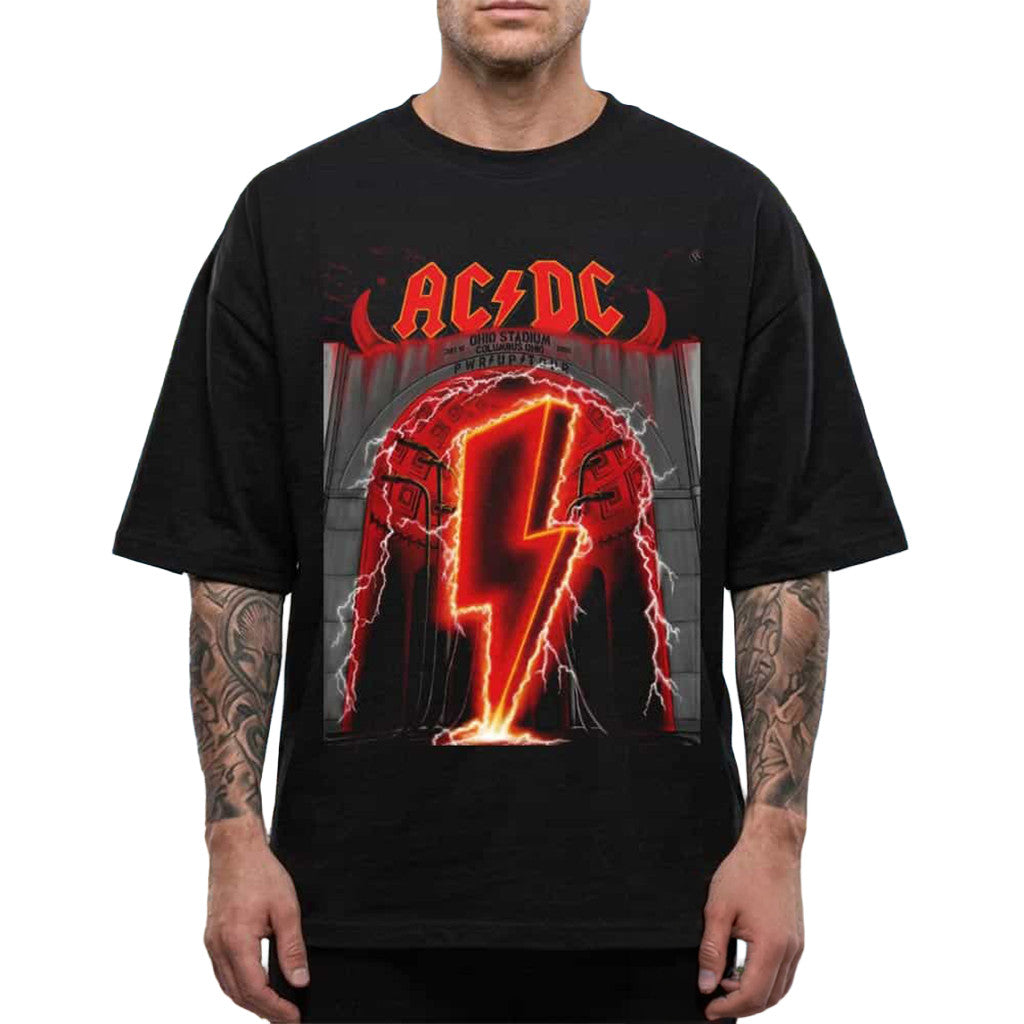 ACDC Columbus Ohio Pwr Up Tour 2026 Event Poster T-Shirt ACDC Merch Gifts For Rock Fans - Merchluma