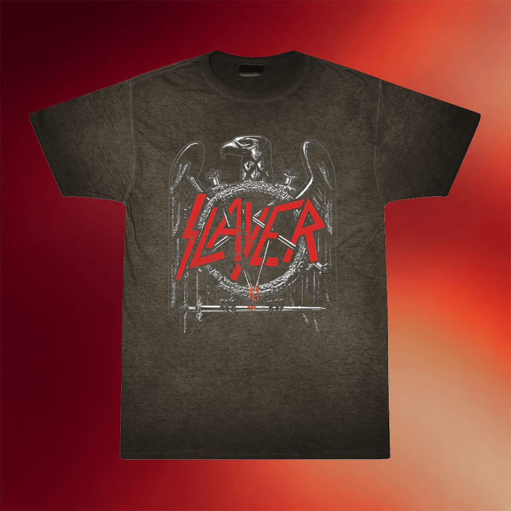 Slayer Merch Eagle Wash T-Shirt Slayer Shirt Gifts For Music Fans - Merchluma