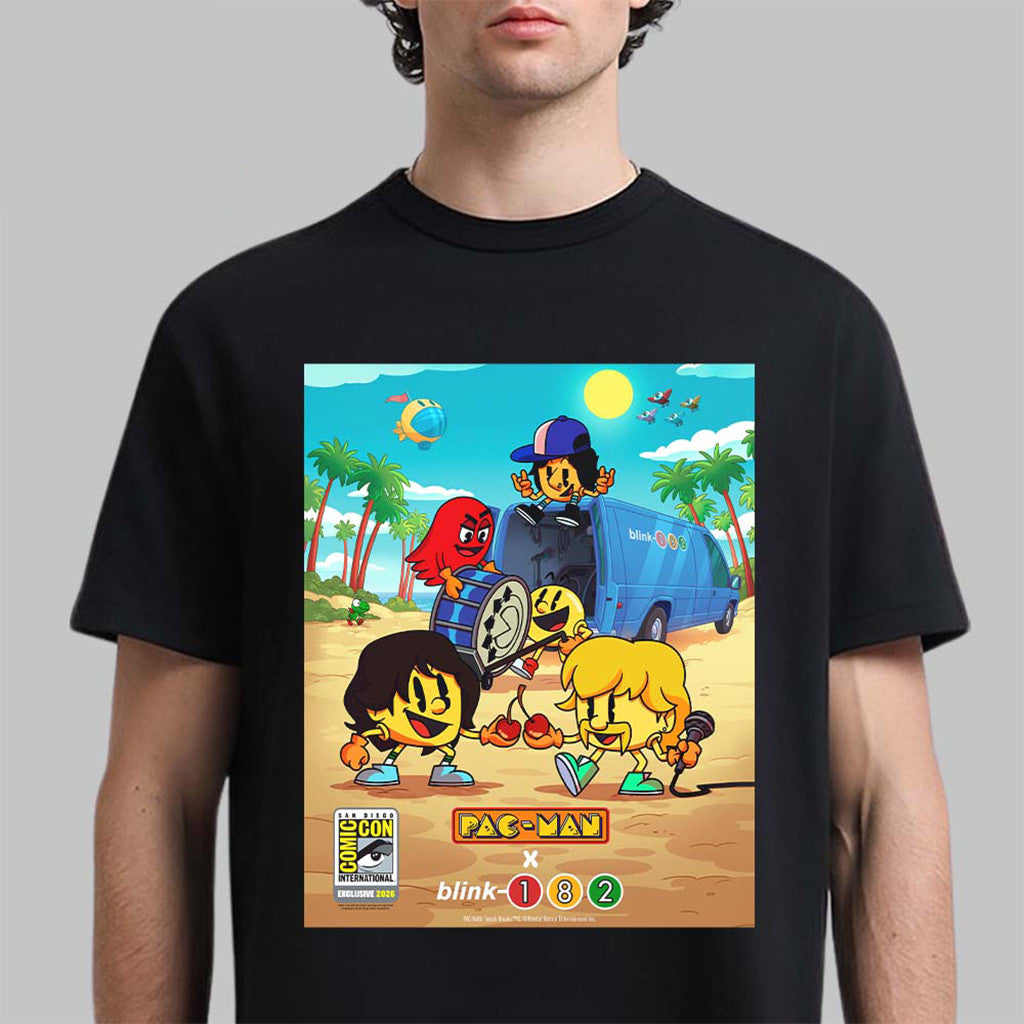Blink-182 X Pac-Man Comic-Con San Diego 2026 July 23 26 T-Shirt Fan Merch Brothers Gifts - Merchluma