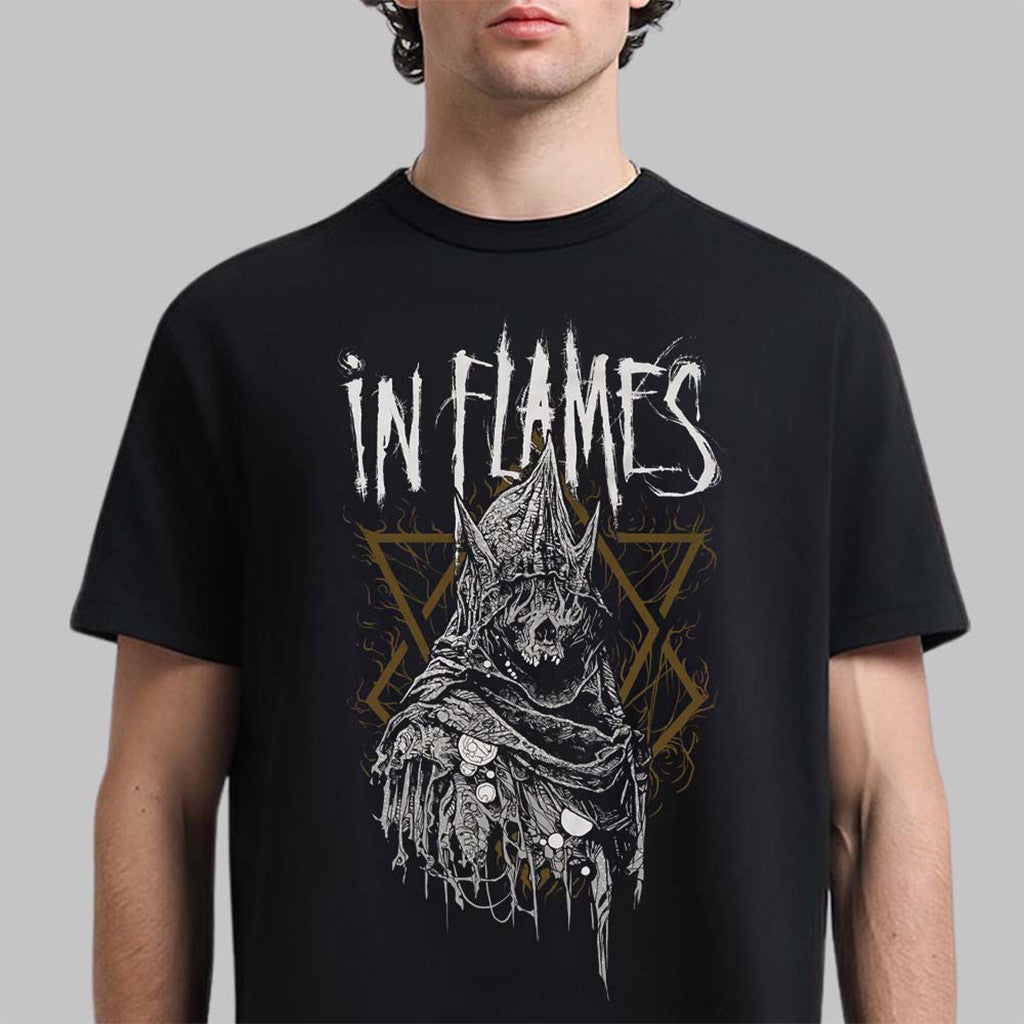 In Flames European Tour 2026 Merch Jester Horn T-Shirt In Flames Merch Gift For Band Fans - Merchluma