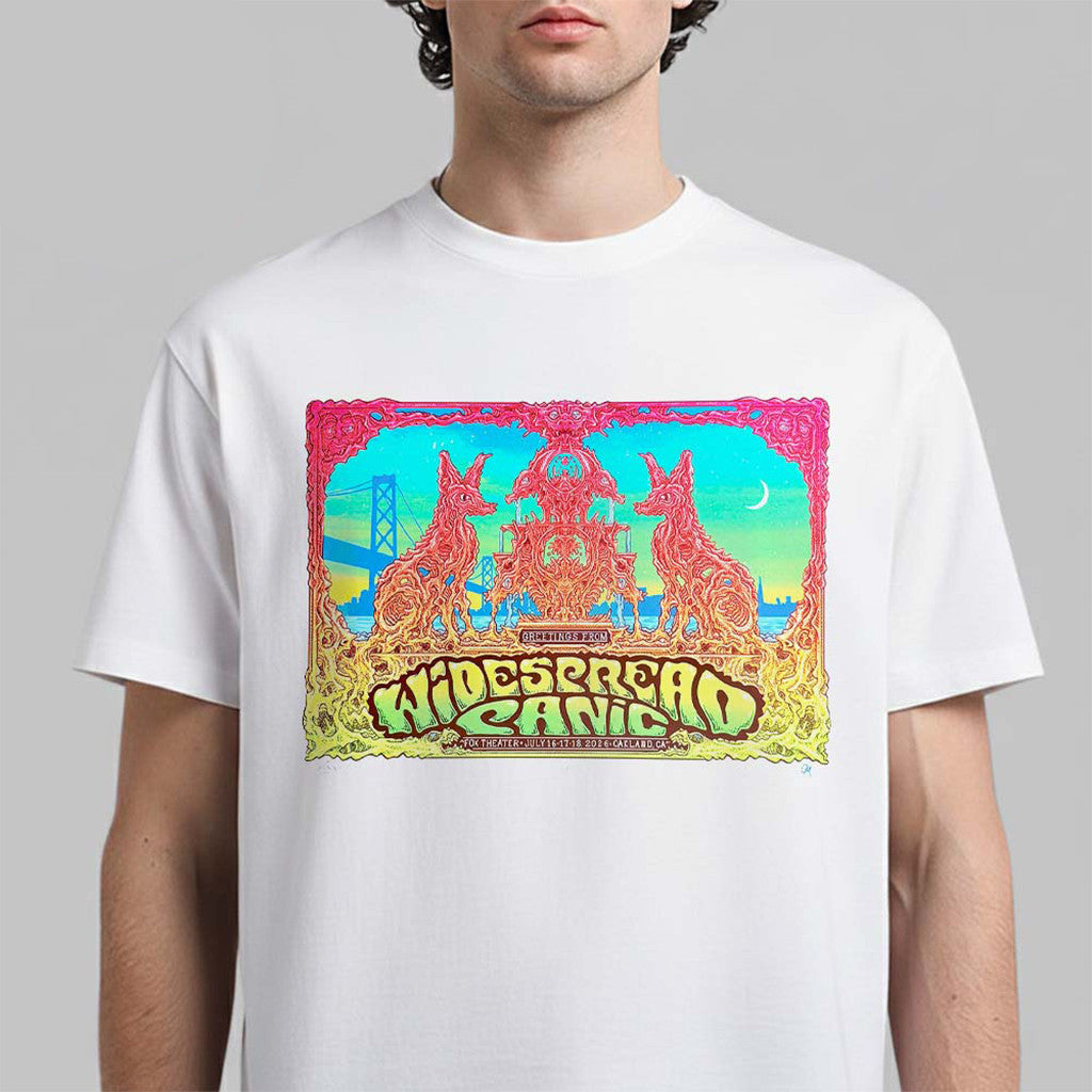 Widespread Panic Oakland California 2026 Event Poster Live At Fox Theater T-Shirt Fan Merch - Merchluma