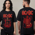 ACDC Pwr Up Tour 2026 Merch Angus Guitar Schedule Tour Dates T-Shirt Presents For Rock Lovers - Merchluma